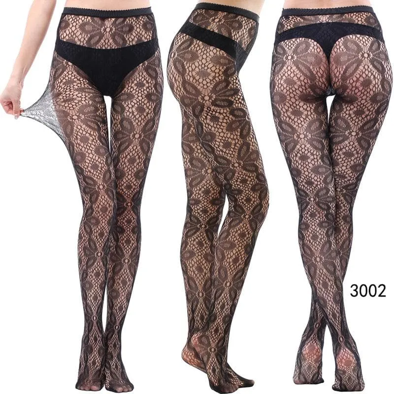 High waist fishnet tights stockings