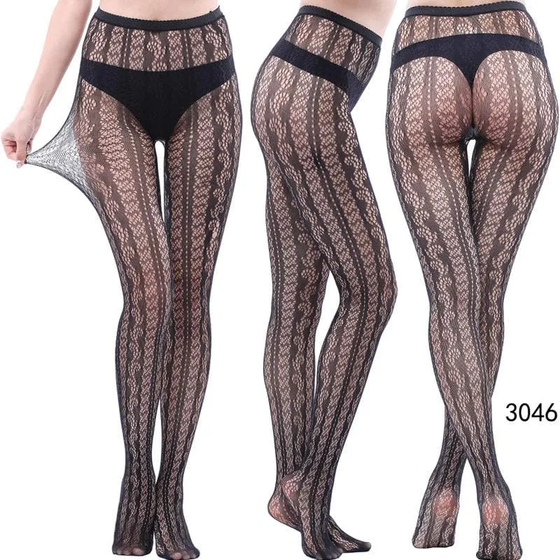 High waist fishnet tights stockings