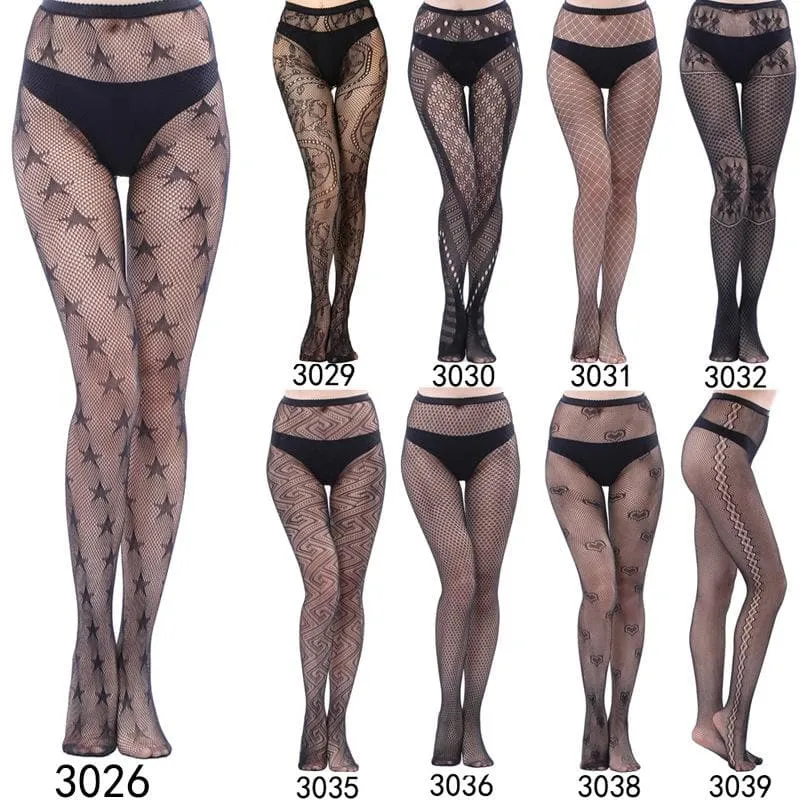 High waist fishnet tights stockings