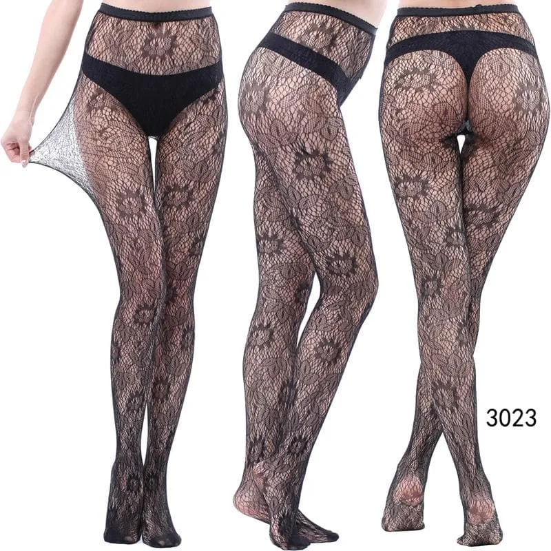 High waist fishnet tights stockings