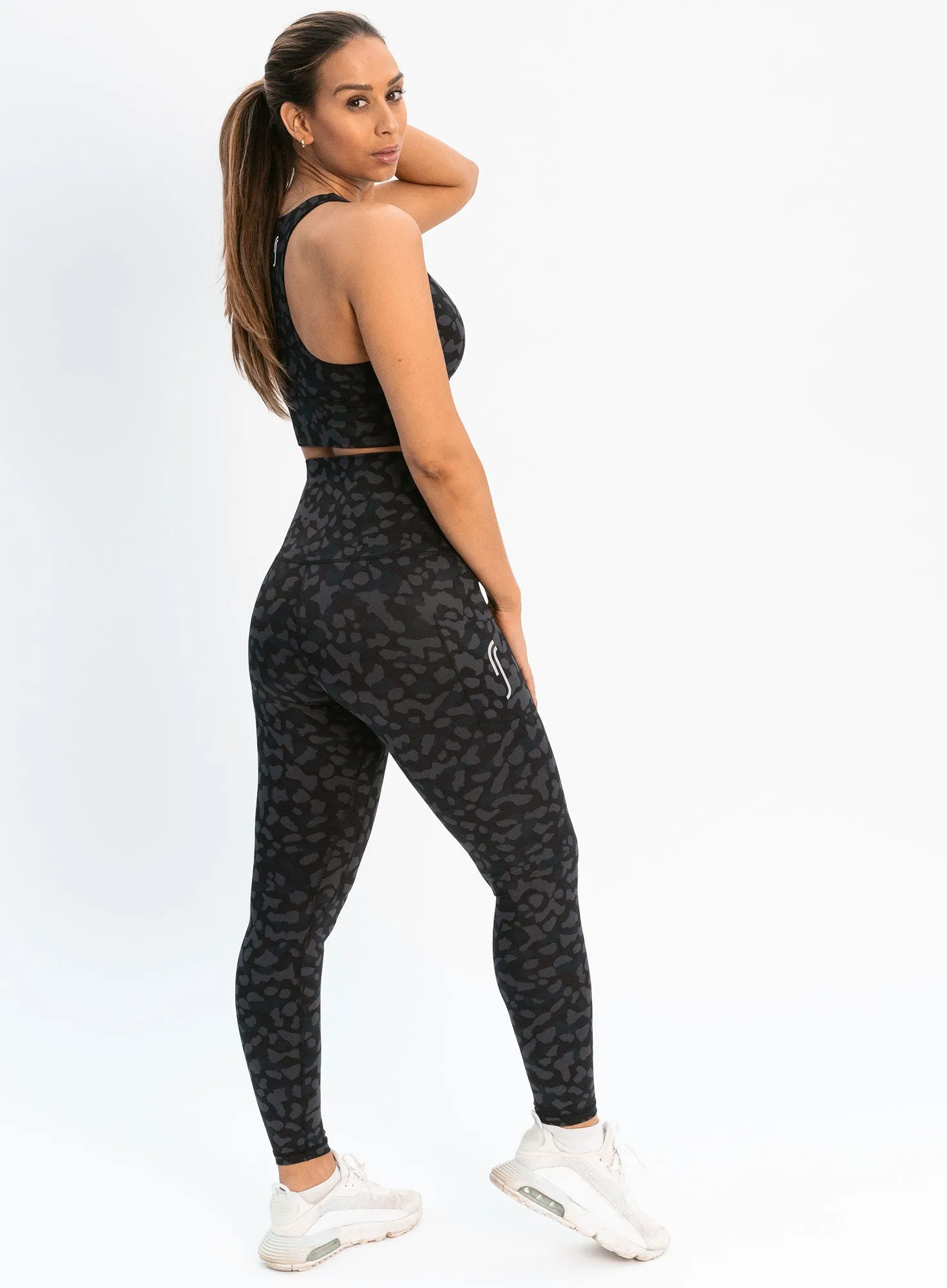 High Waist Tights Side Ball Pocket