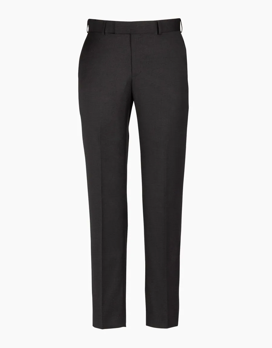 Hollywood Charcoal Microcheck Suit Trouser