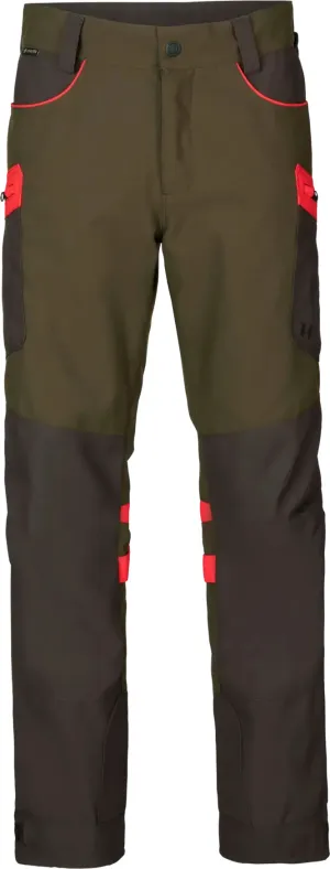 Härkila Men&#x27;s Pro Hunter Dog Keeper GORE-TEX Trousers Willow Green/Orange | Buy Härkila Men&#x27;s Pro Hunter Dog Keeper GORE-TEX Trousers Willow Green/Orange here | Outnorth