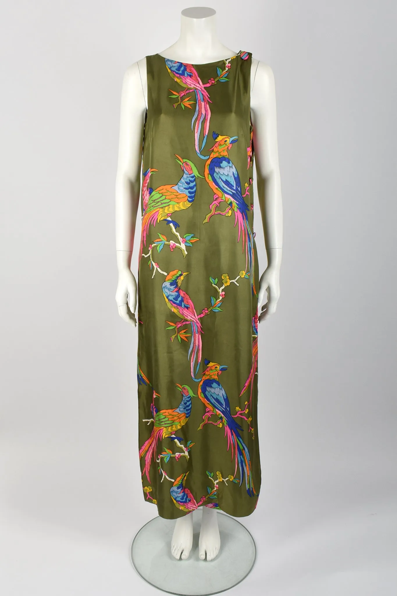 I. MAGNIN 60s silk dress and trousers set / M-L