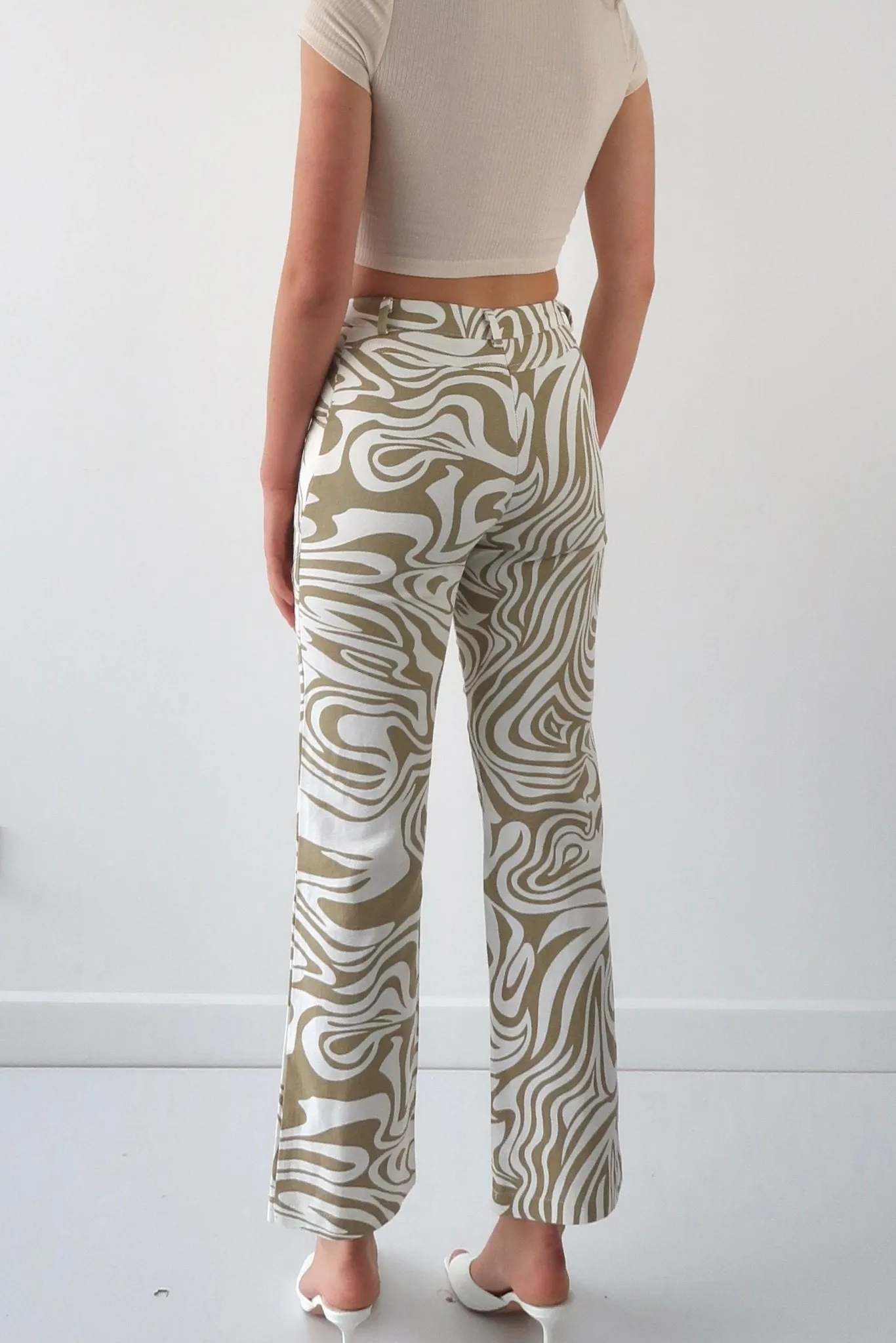 Indie wave pattern trousers