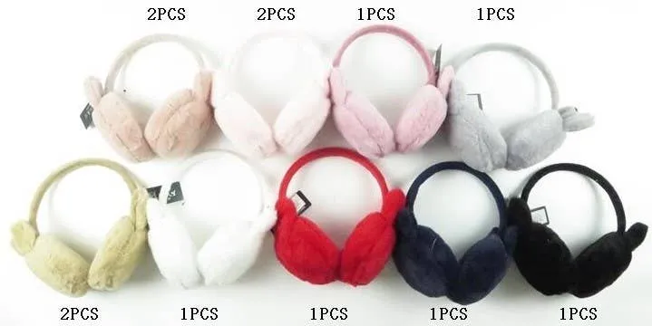 Instant Shipping! Solid Color Bunny Eared Faux Fur Ear Muffs