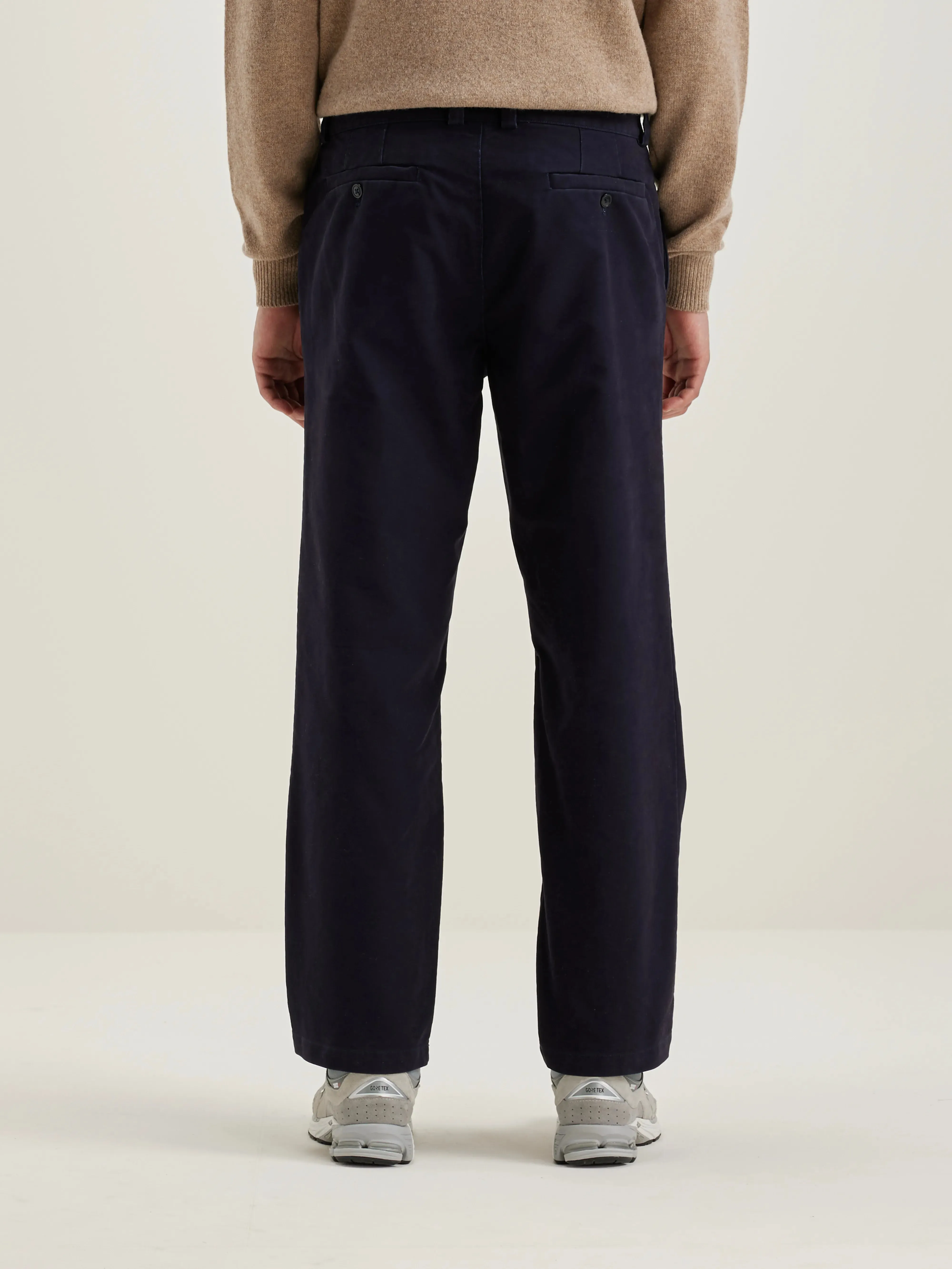 Jaggot straight trousers (242 / M / BLACK BLUE)