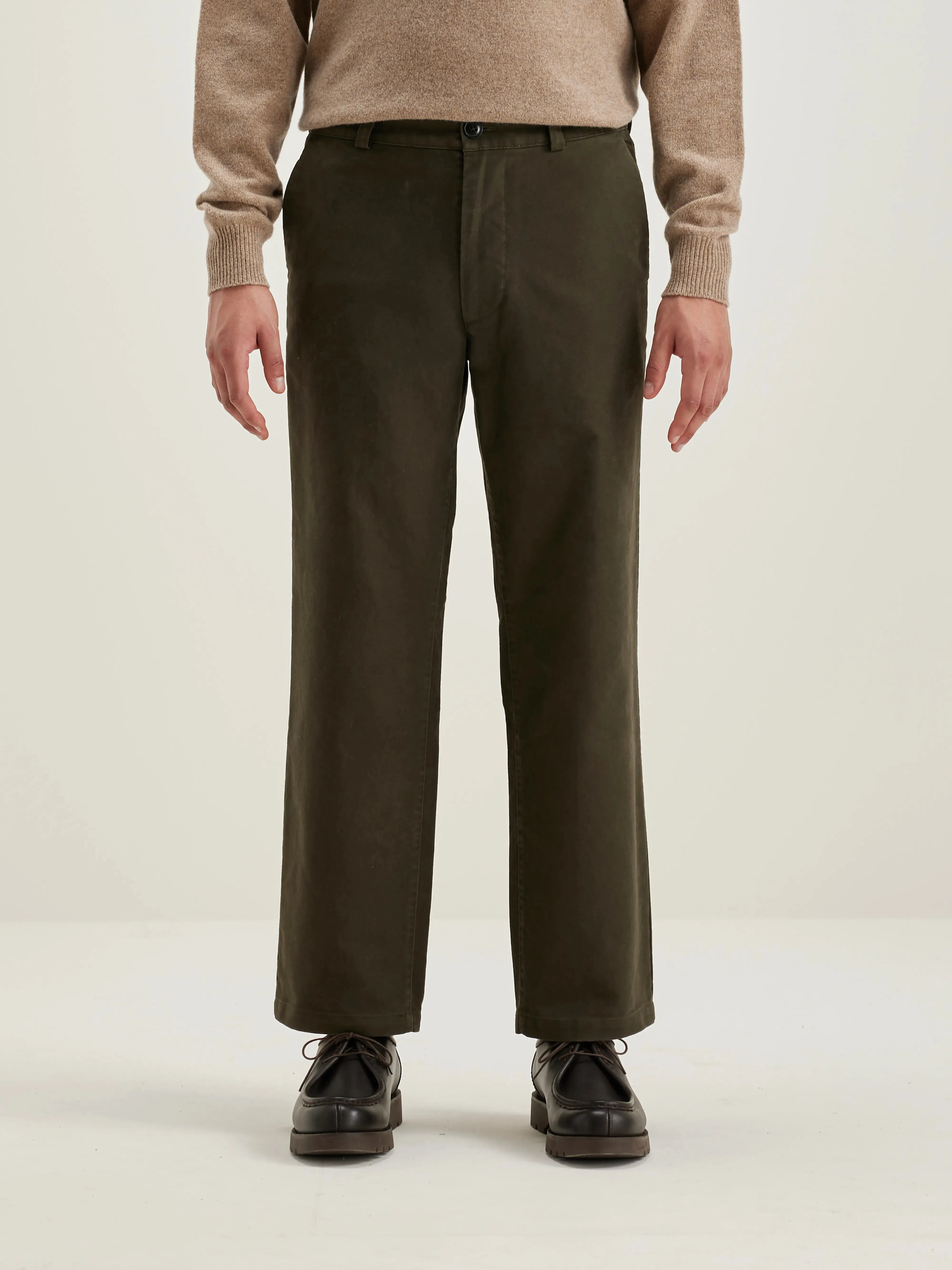 Jaggot straight trousers (242 / M / DARK OLIVE)