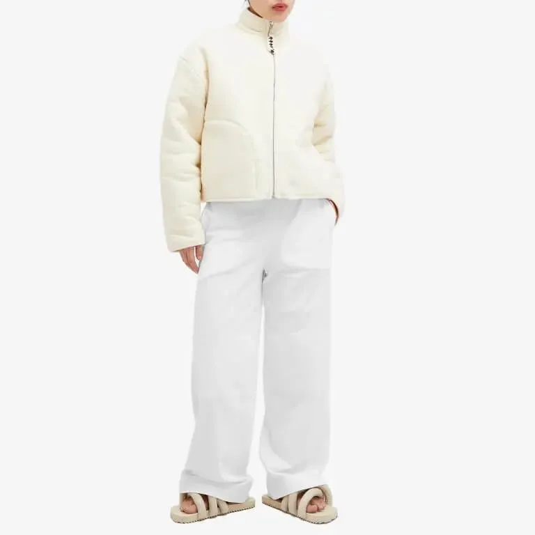 Jil Sander  Wide Leg Casual Pants, white