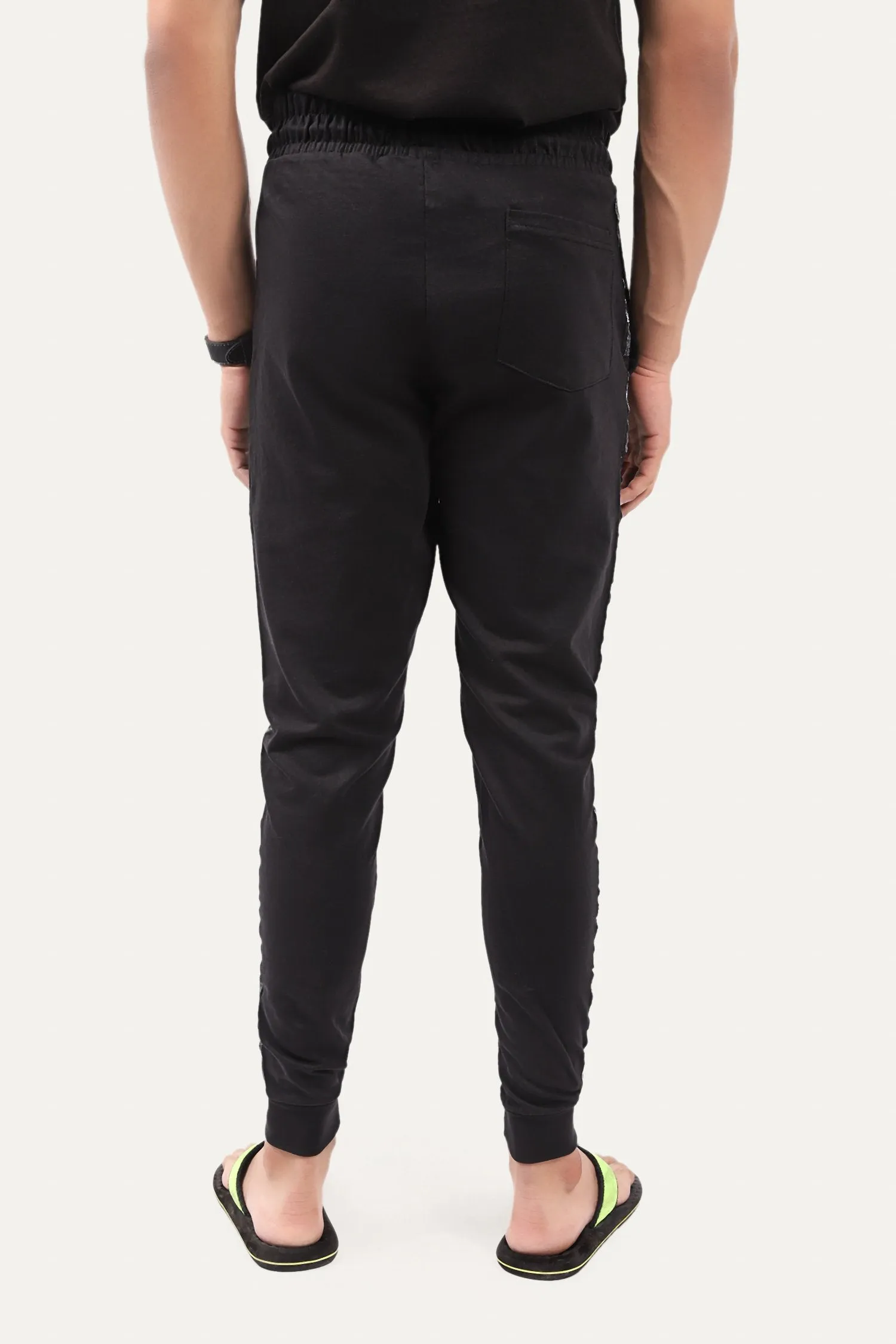 Jogging Trousers with a Side Text Tape