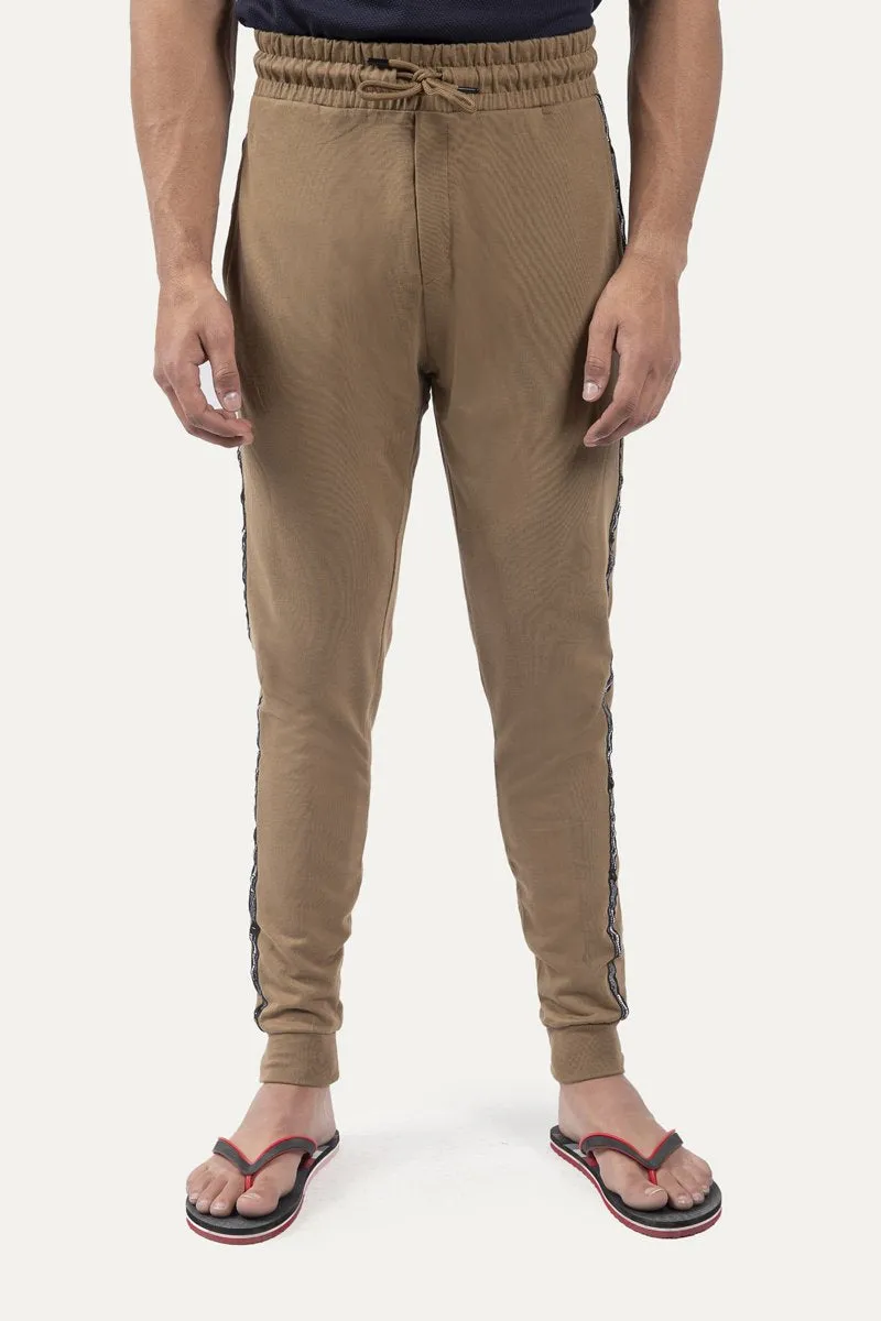 Jogging Trousers with a Side Text Tape