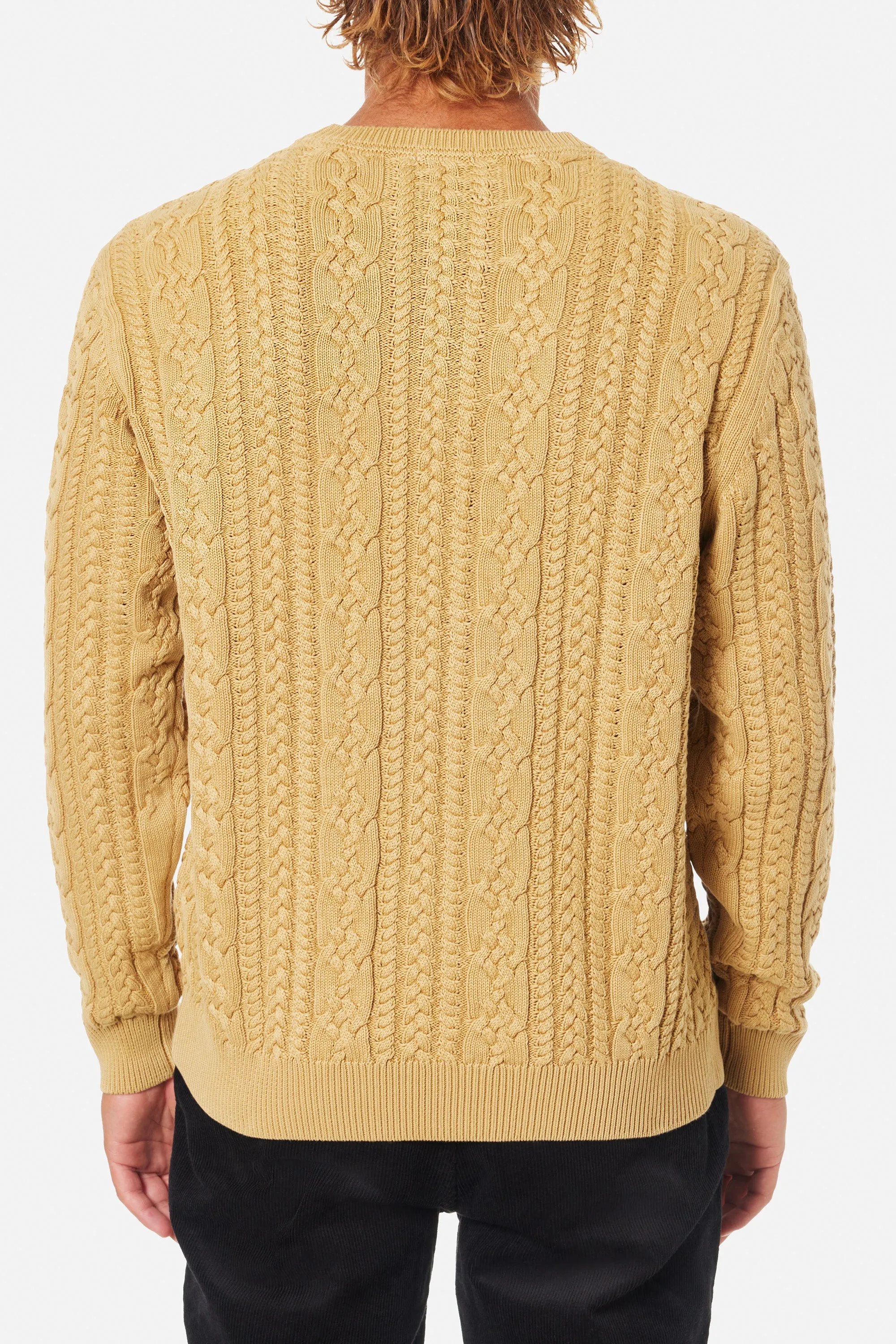 KATIN FISHERMAN SWEATER - DRIFTWOOD