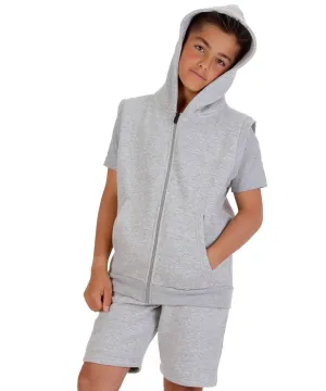 Kids Oxford Grey 2-Piece Gilet and Shorts Set: Oxford Grey