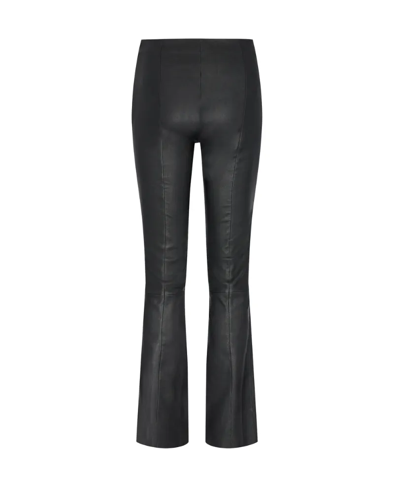 Levete Room Gloria Black Leather Trousers