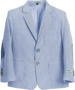 Light Weight Seersucker Blazer Jacket Kids Boys