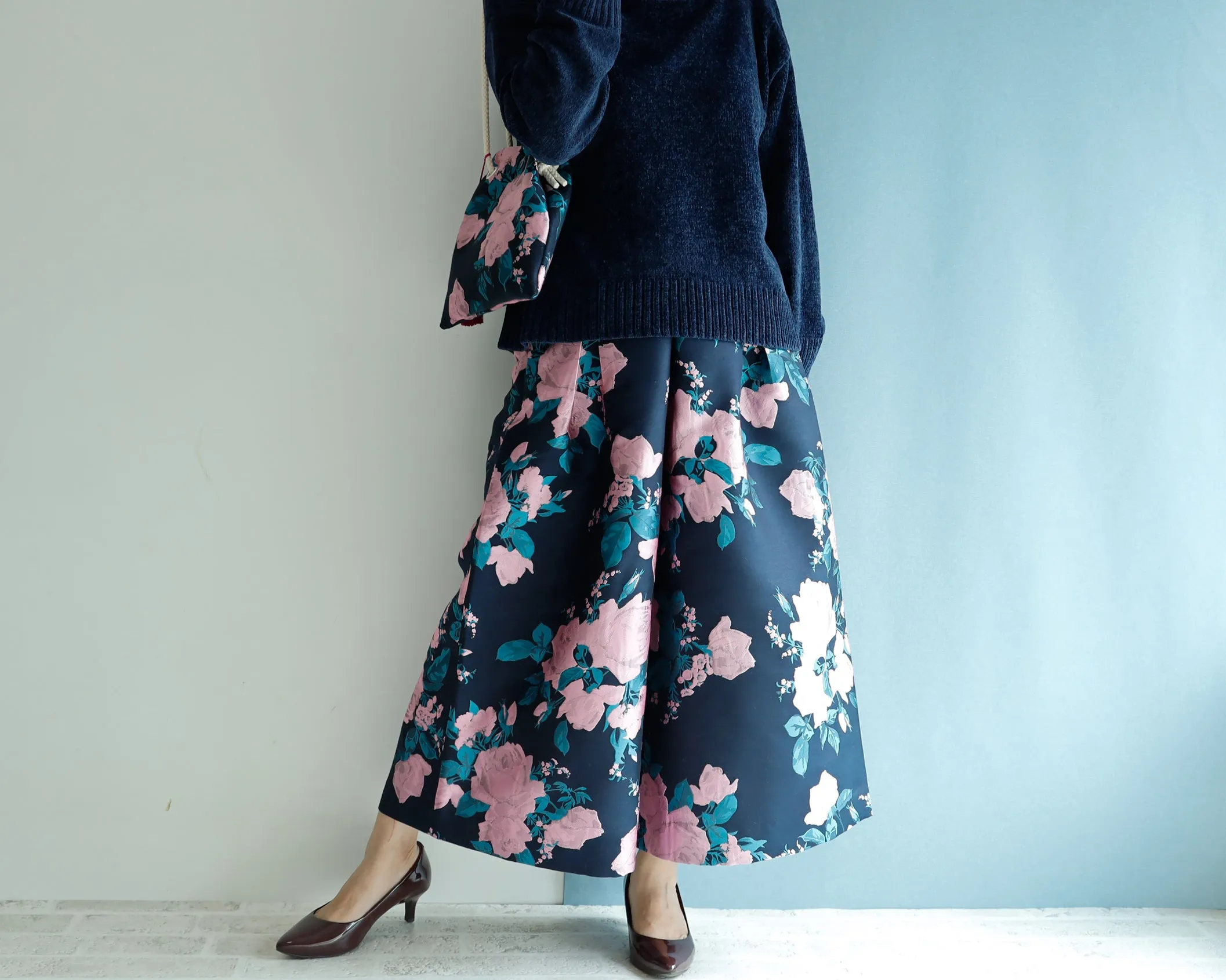 <P06RP85>  EUROPEAN ROSE PINK  GAUCHO trousers