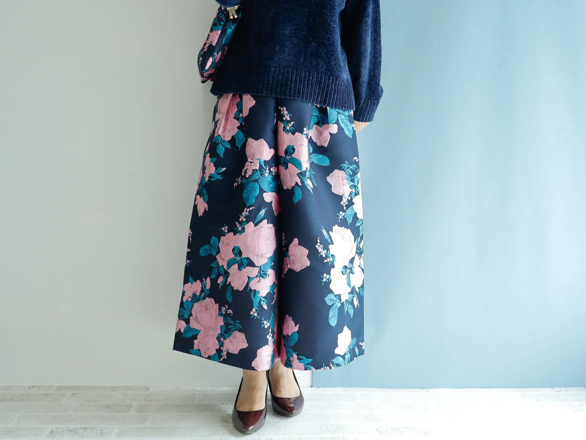 <P06RP85>  EUROPEAN ROSE PINK  GAUCHO trousers