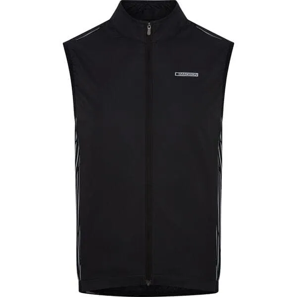 Madison Stellar Reflective windproof men's gilet; black - medium