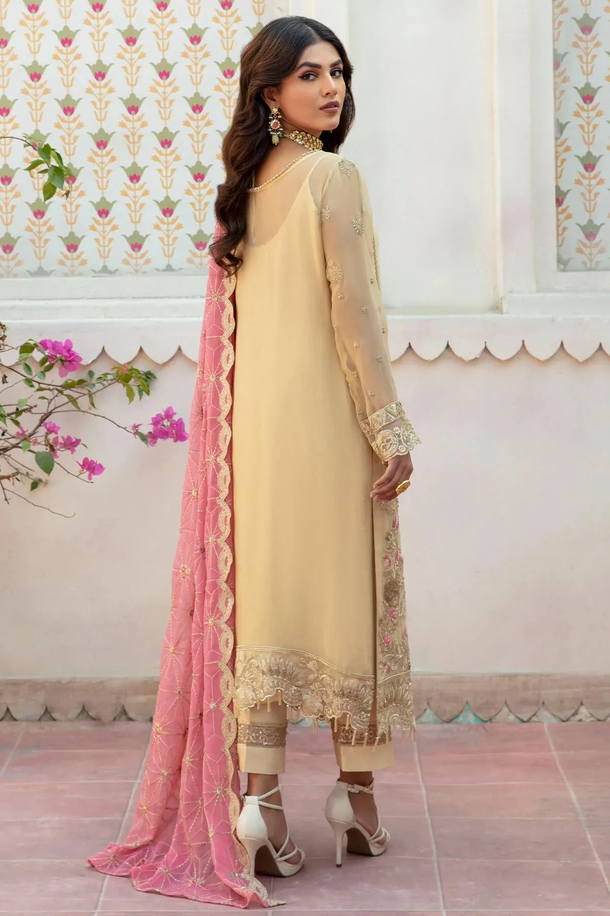 Majestic by Imrozia Amour Sans Fin Unstitched 3 Piece Luxury Collection'2022-M-10-Luminous Blush