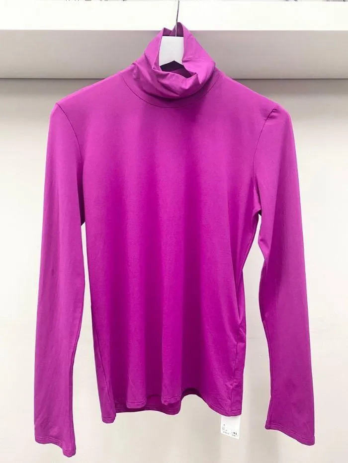 Marc Cain Collections Polo Neck Second Skin Pink KC 48.54 JO3 262