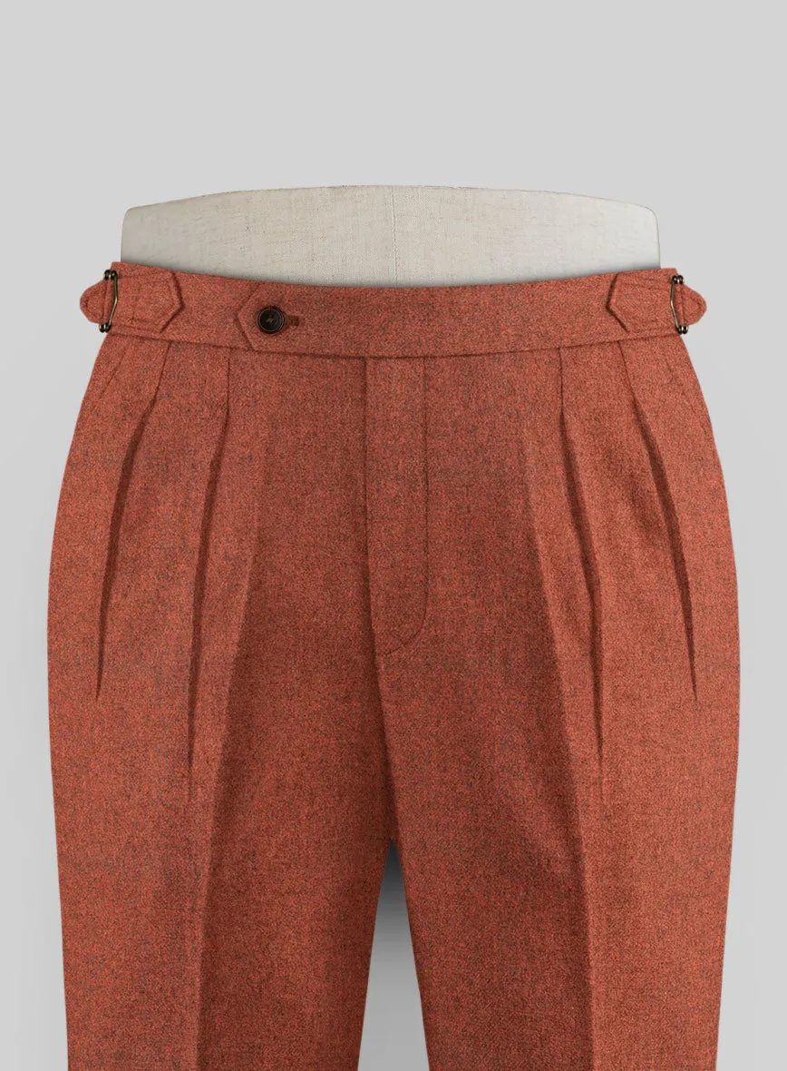 Melange Titan Rust Highland Tweed Trousers