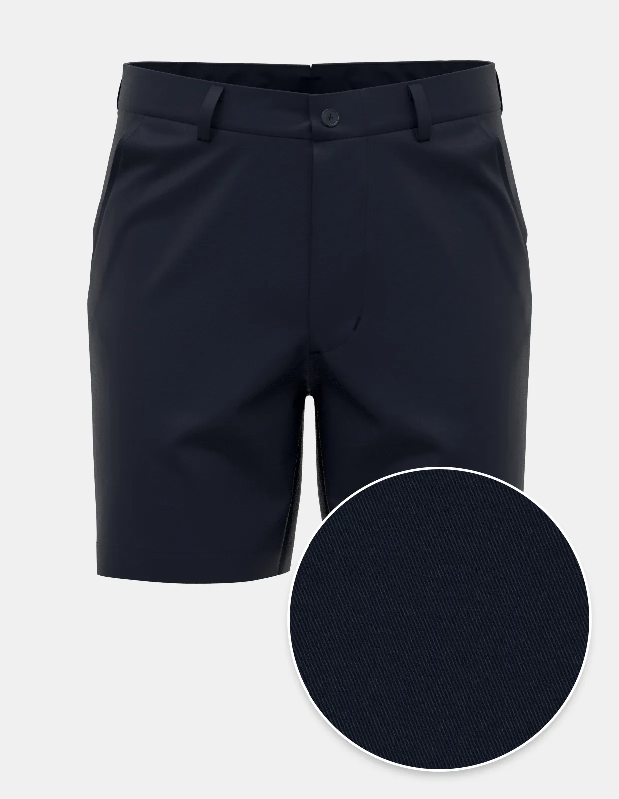 Midnight Navy Cashmere Finish Twill | Short