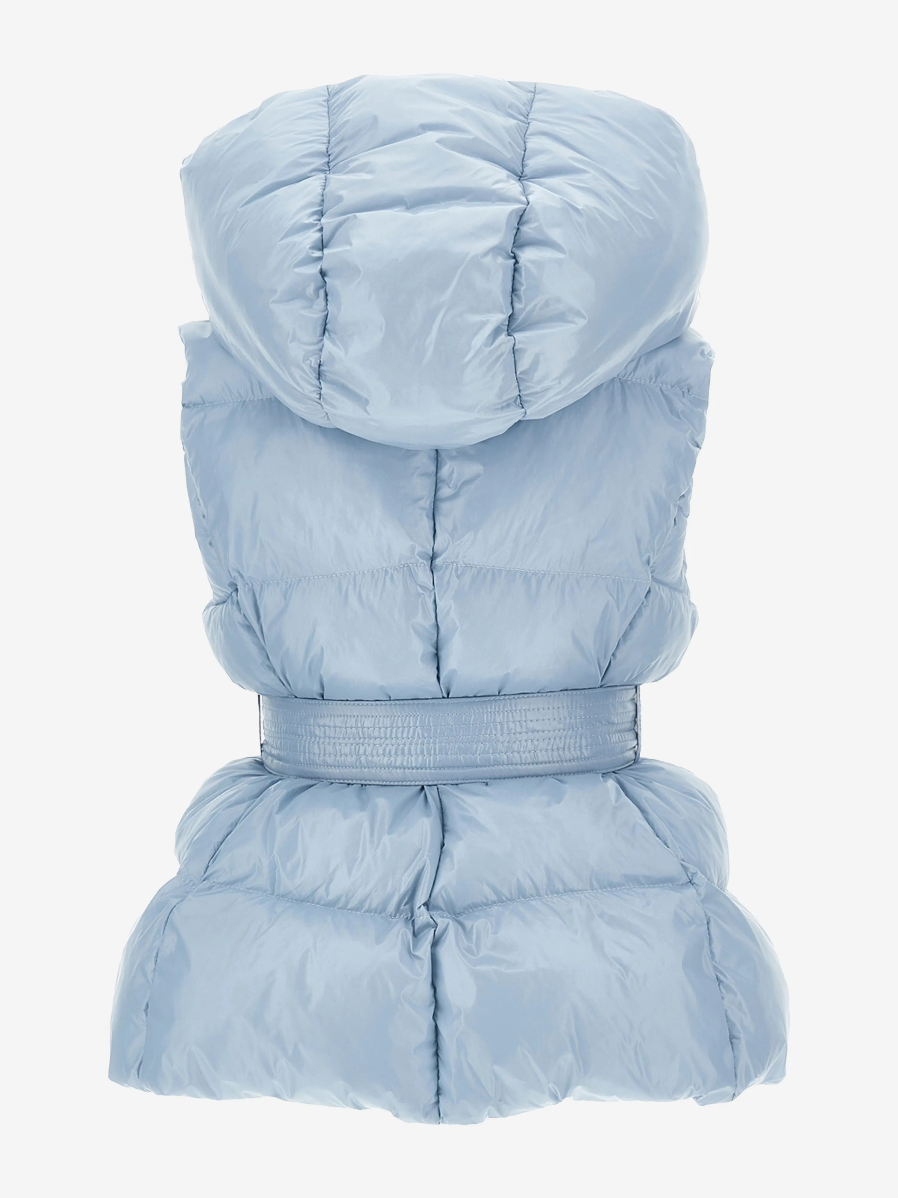 Monnalisa Girls Padded Gilet With Belt in Blue