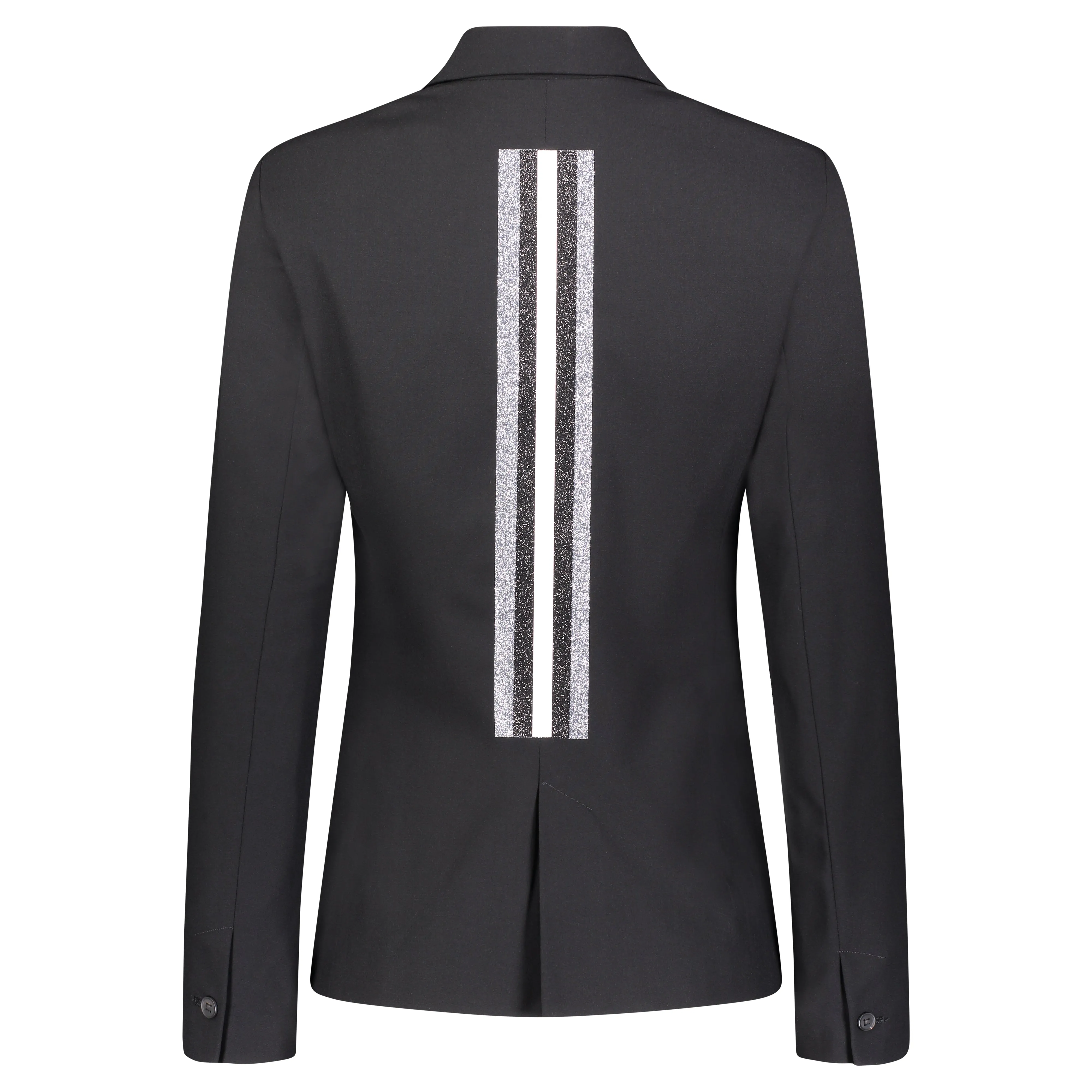 Mono Stripe Blazer - Black