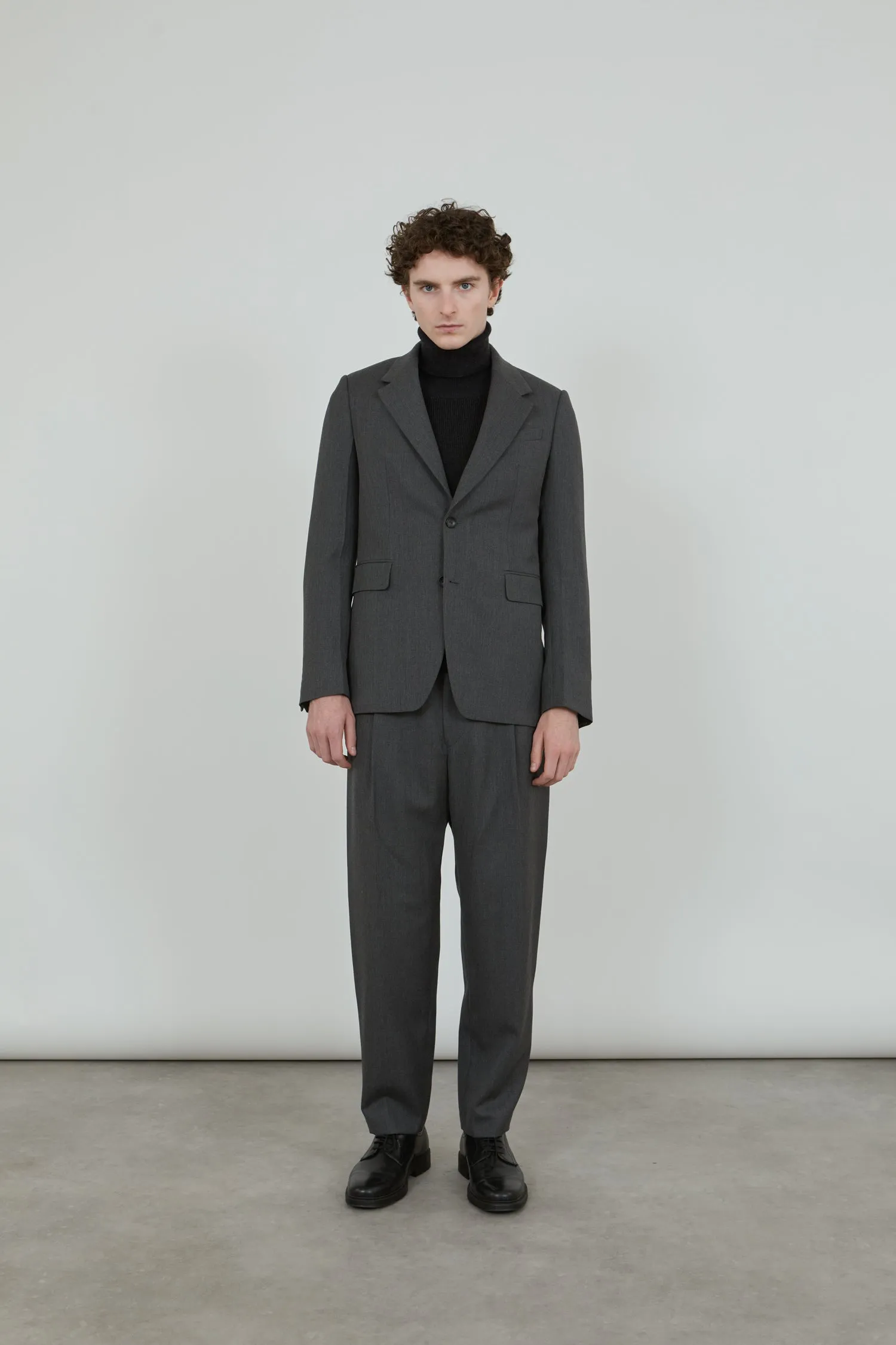 Morris blazer | Dark grey - Virgin wool