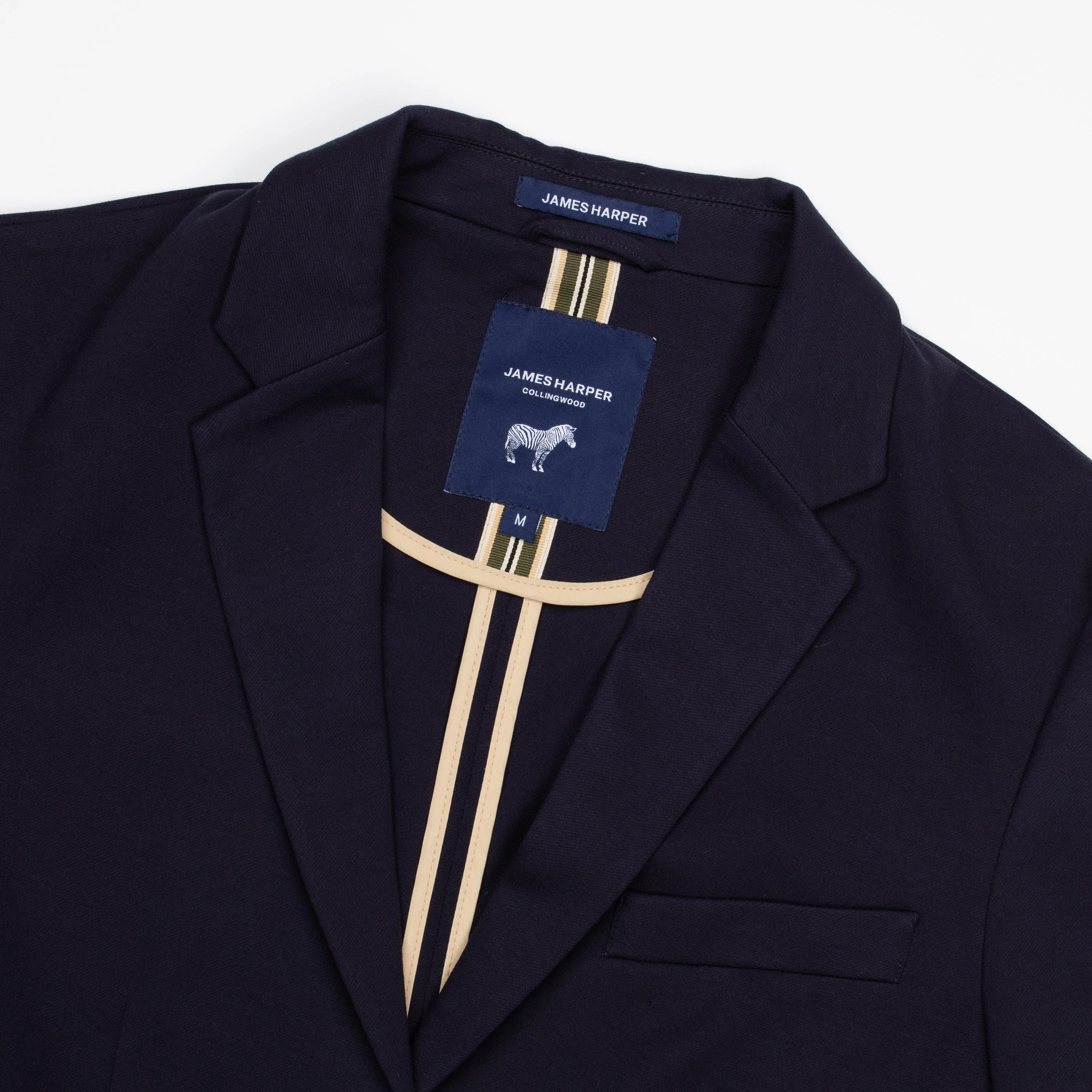 Navy Stretch Knit Comfort Jacket