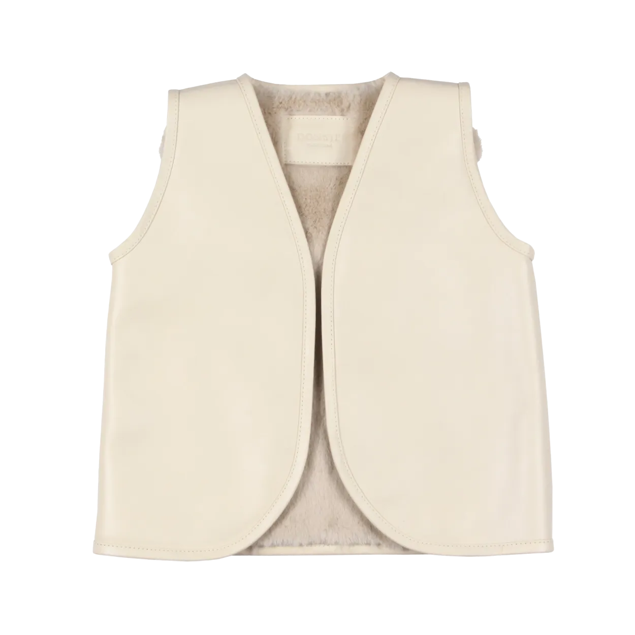 Noa Gilet | Snow Bunny | Cream Leather