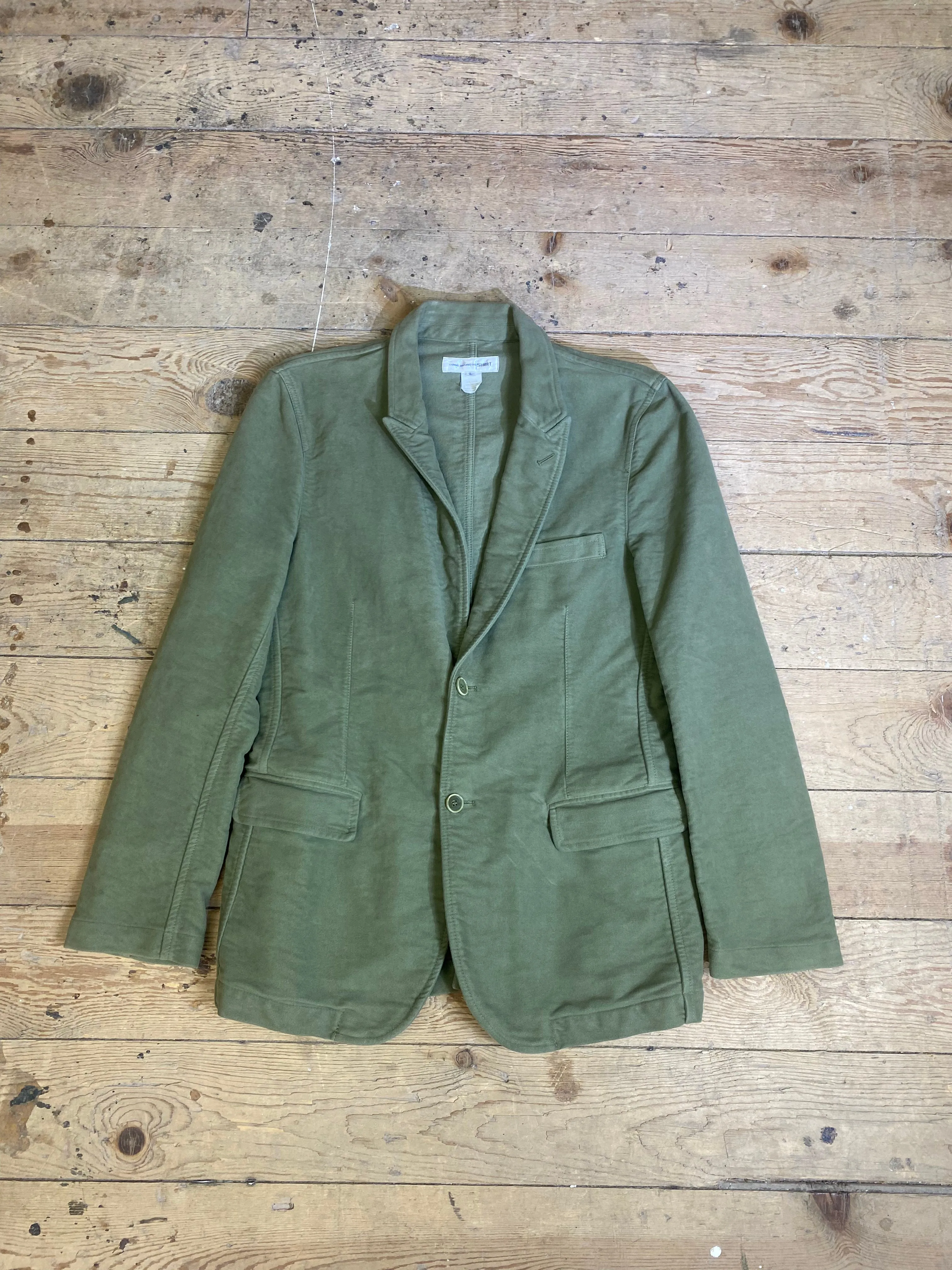 Olive Green Jacket Blazer by Comme des Garcons