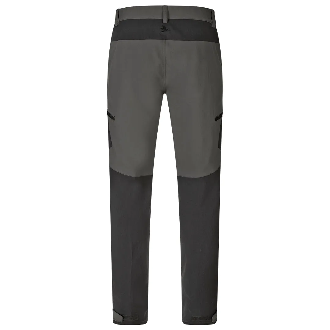 Outdoor Stretch Trousers - Black/Grey by Seeland