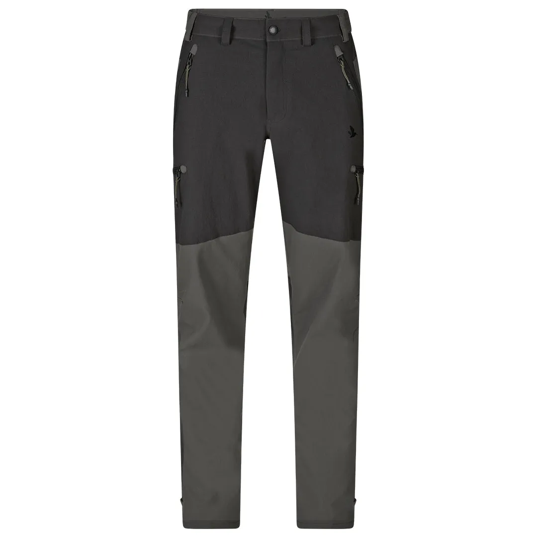 Outdoor Stretch Trousers - Black/Grey by Seeland