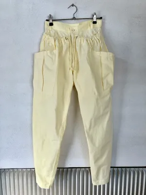 Pale Yellow Side Pocket Pants