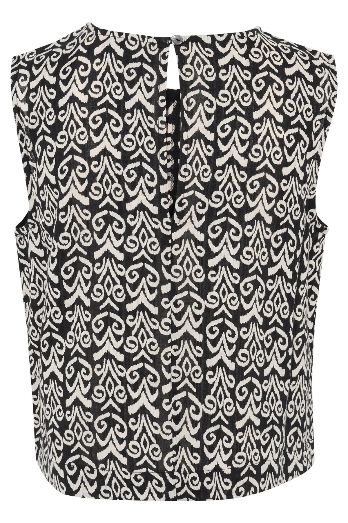 PART TWO GRIT BLOUSE BLACK SMALL GRAPHIC PRINT