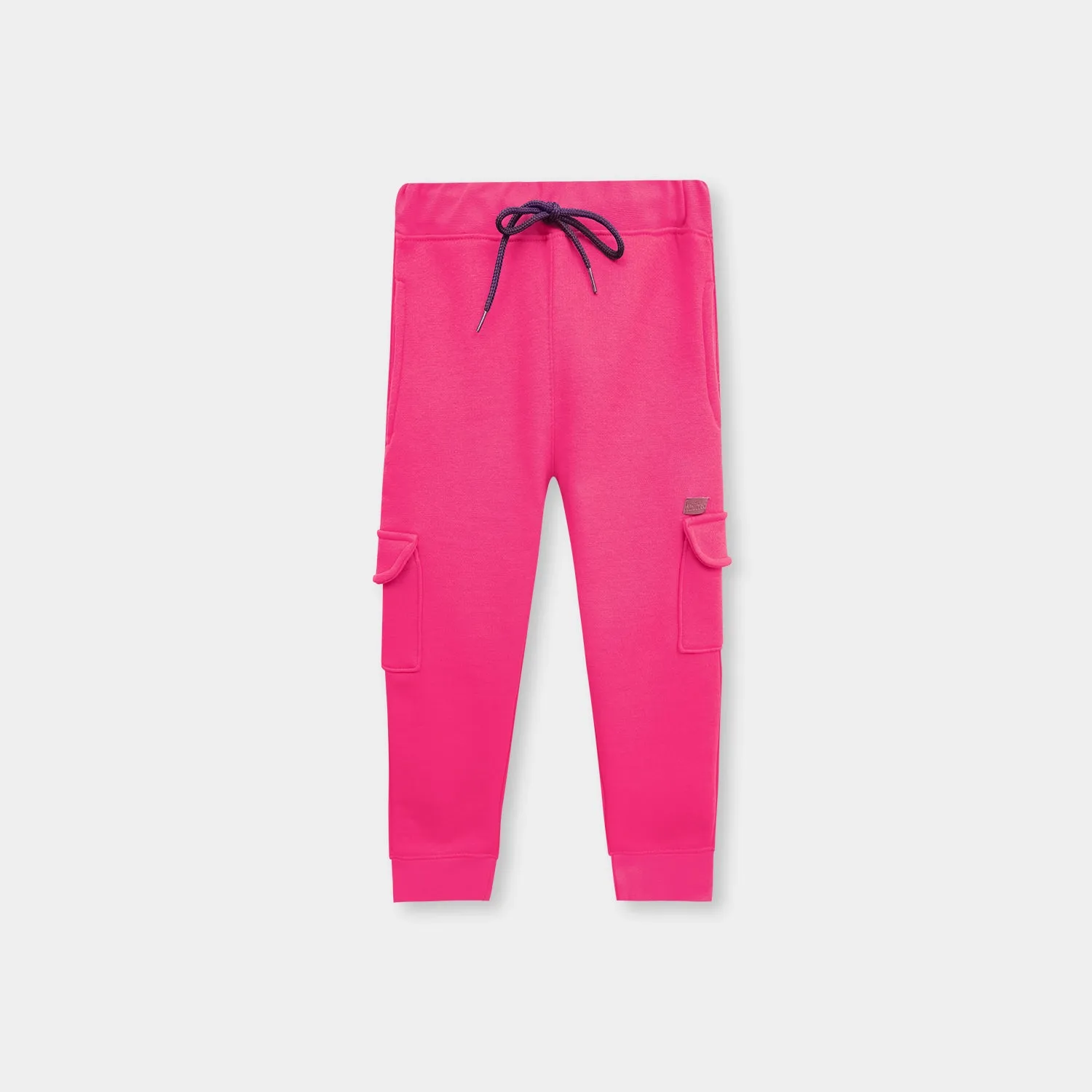 Pink 4 pocket trouser in fleece fot kids