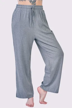 Plain Pleated Drawstring Waistband Trousers