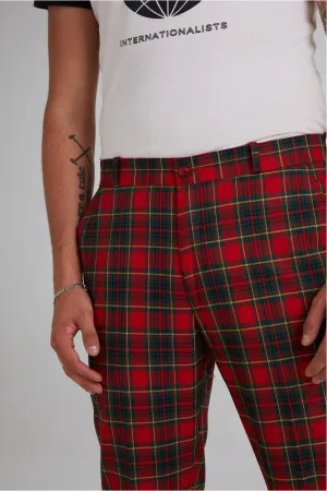 Relco - Sta Press Red Tartan - Trousers