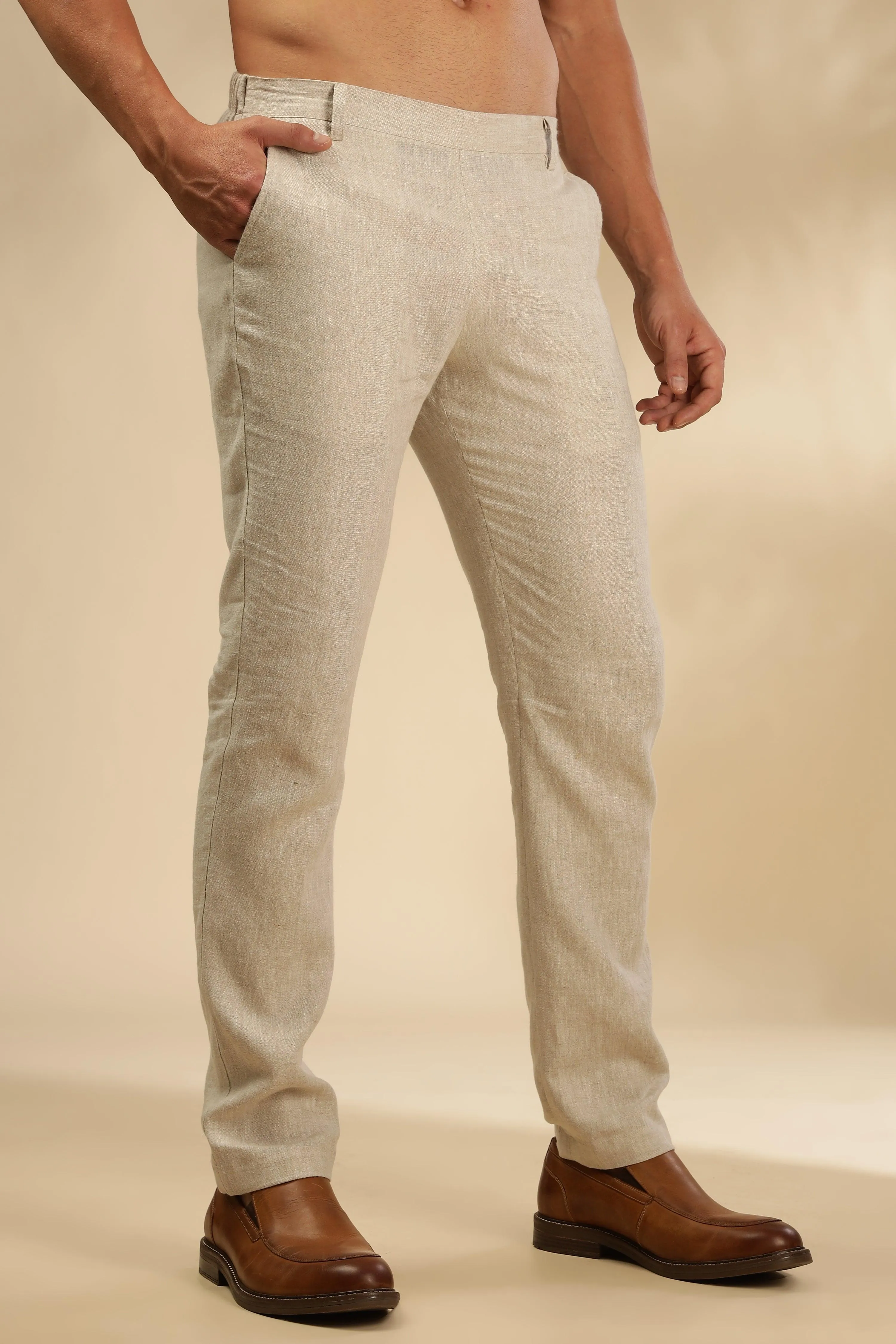 Remi - The Pure Linen Trousers Natural