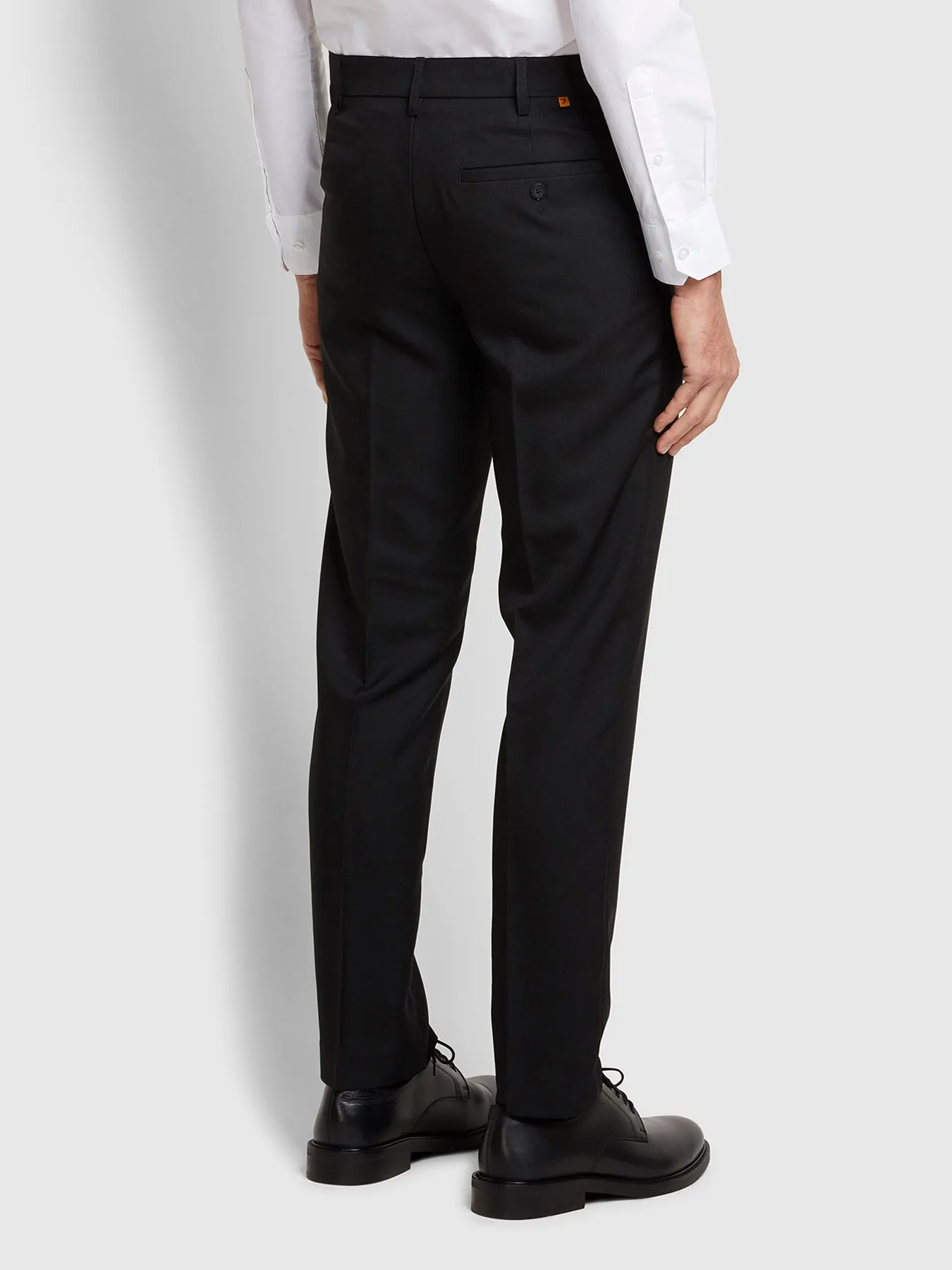 Roachman Flexi Waist Trousers In Black