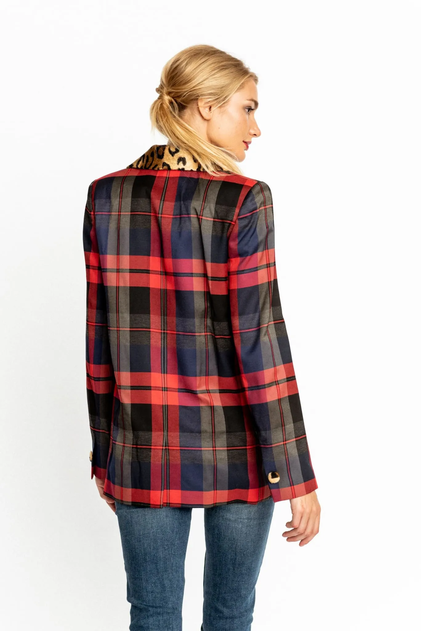 Royal Plaid Clair Blazer