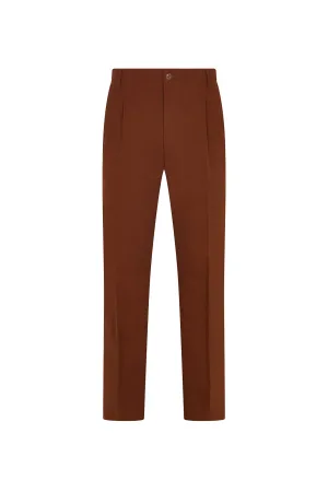 Rust French Drill Casual Trousers