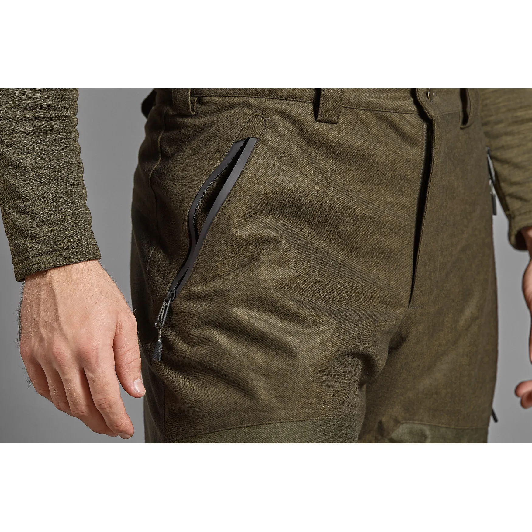 Seeland Men&#x27;s Avail Trousers Pine Green Melange | Buy Seeland Men&#x27;s Avail Trousers Pine Green Melange here | Outnorth