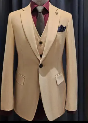 Slim Fit Classic Blazer Khaki 5030