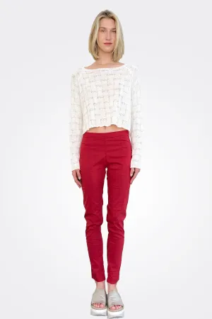 Slim Fit Trousers - Red