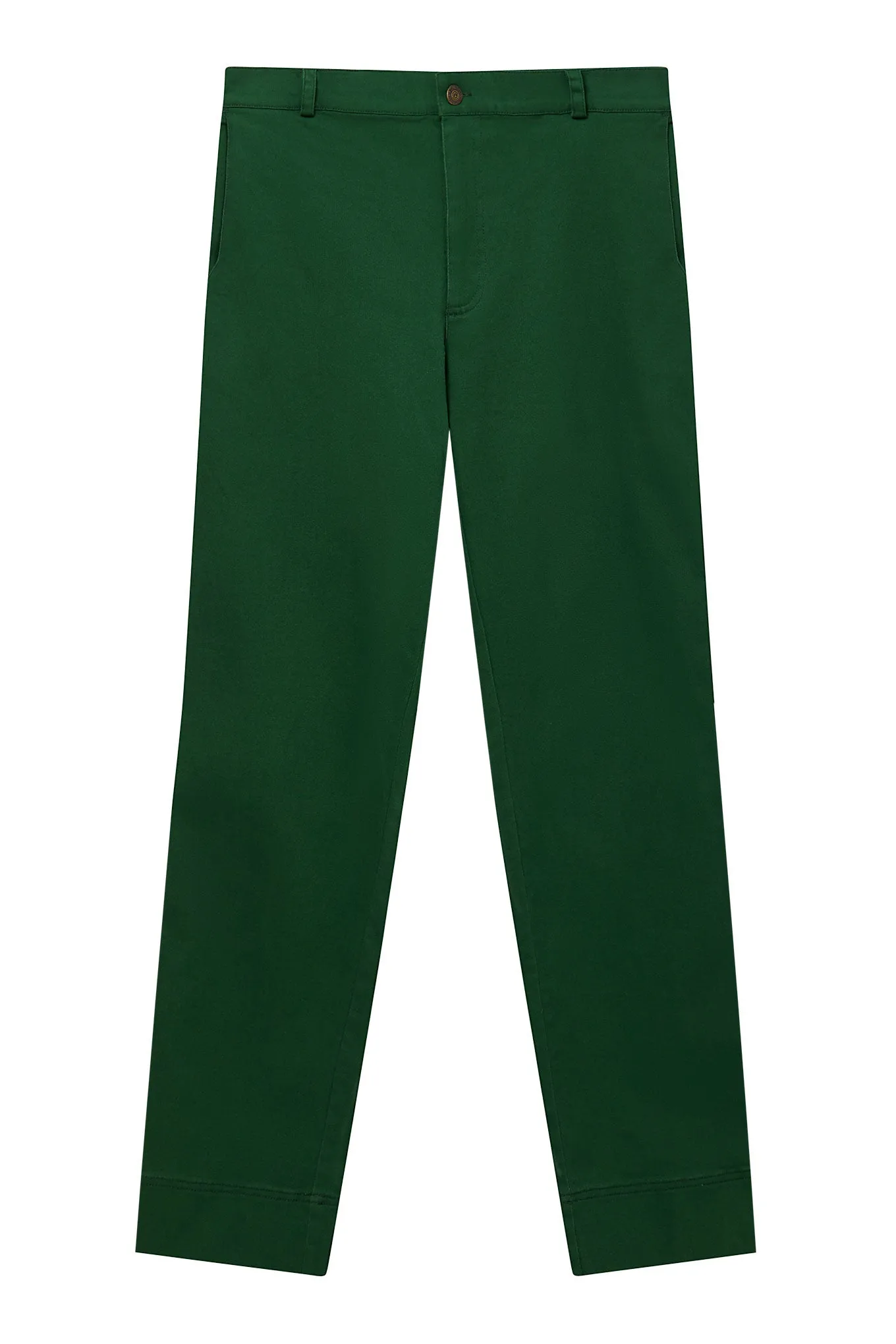 Sol Cotton Trouser Forest Green