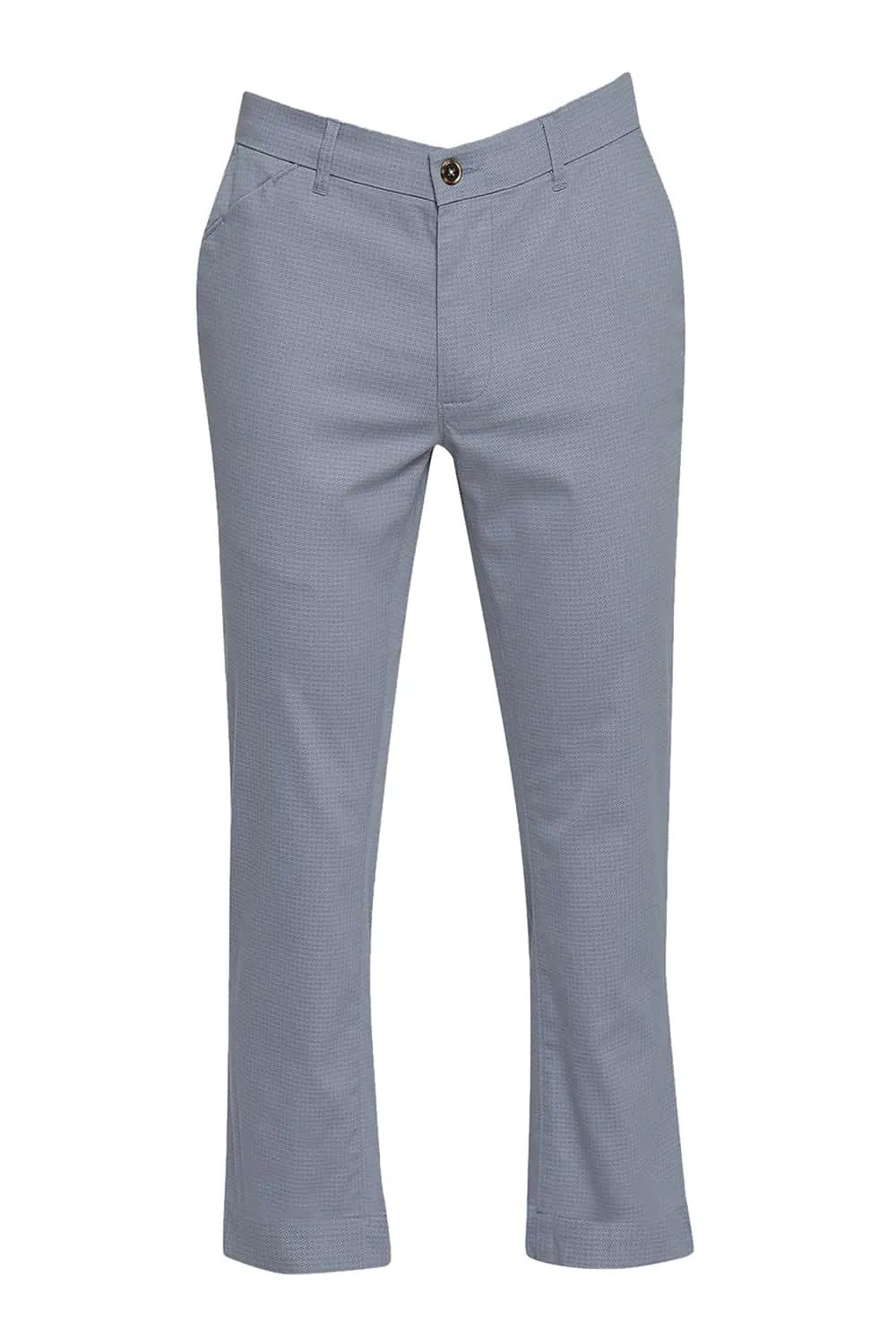 Tapered Fit Satin Stretch Trousers