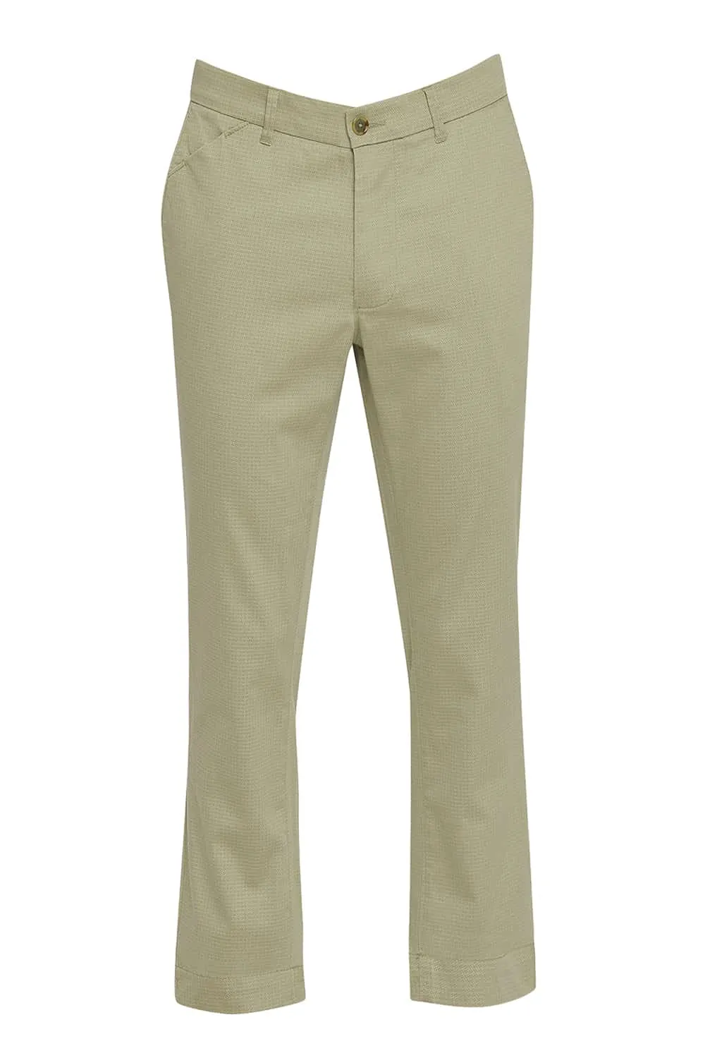 Tapered Fit Satin Stretch Trousers