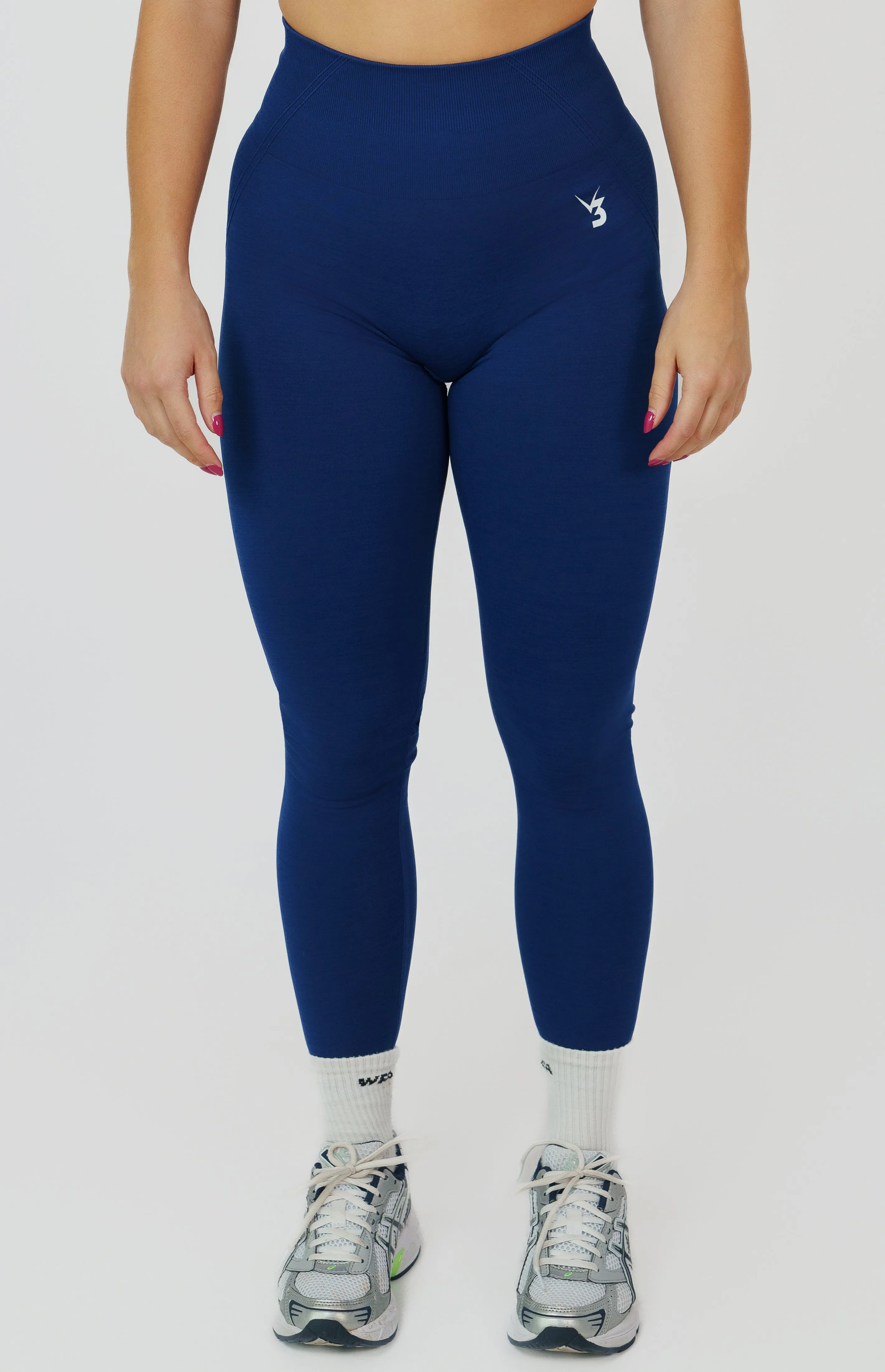 Tempo Seamless Scrunch Leggings - Midnight Blue